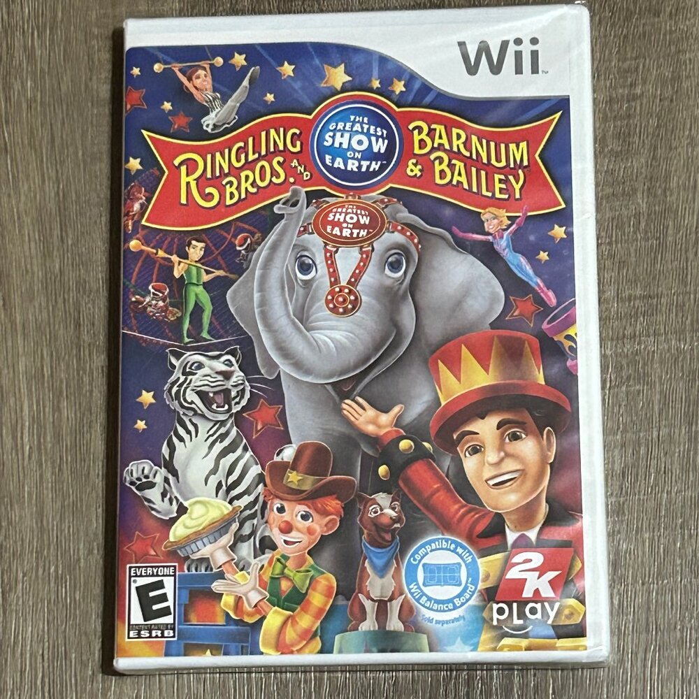 NEW Nintendo Wii Ringling Bros Barnum Bailey Circus Video Game
